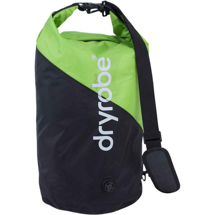 2026 Dryrobe Kompressionspose COMPRESSIONBAG - Black / Lime